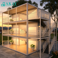 Maison conteneur modulaire évolutible, résistante au vent et aux tremblements de terre, structure en acier préfabriquée pour les projets de construction de bureaux