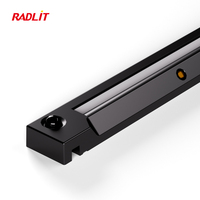 Lumières de placard LED à détecteur de mouvement PIR en profilé d'aluminium moderne, germicides UV, écologiques, CRI élevé 90, DC 12V