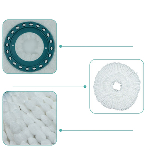 Pièces remplacées adaptées à la vadrouille <span class=keywords><strong>Leifheit</strong></span> Clean Twist Tampon de vadrouille lavable et réutilisable Tête de vadrouille mains libres sèche et humide Chiffon rotatif - Product Image 5