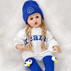 Muñeca Reborn Dearbei para Niñas, Material <span class=keywords><strong>de</strong></span> Vinilo, <span class=keywords><strong>Tamaño</strong></span> <span class=keywords><strong>de</strong></span> 50 cm a 1 m, Juguete <span class=keywords><strong>de</strong></span> Princesa para Niñas Pequeñas, Características Realistas, Regalo <span class=keywords><strong>de</strong></span> Cumpleaños - Product Image 5