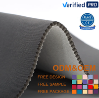 Tissu en maille tricotée avec mousse laminée, poids moyen, uni, pour garçons, doublure de chaussure, sac, coussin de sport, coussin de siège, chaussures