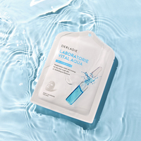 Mascarilla Facial Coreana Derladie K-Beauty Hidratante con Solución Retenedora de Humedad y Efecto Refrescante para Todo Tipo de Piel