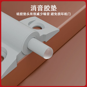 Amortisseurs de porte en plastique pour meubles, armoires, penderies, anti-bruit, amortisseurs cachés, design minimaliste - Product Image 5