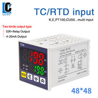 TC4S 48*48 K Type Input Digital Display Intelligent PID Temperature Controller Instrument SSR+RELAY 4-20mA Output