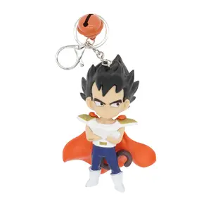 Hot sale in stock charm custom key chain 3D anime soft PVC rubber keychains sets