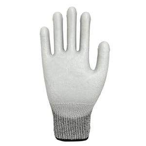 قفازات عمل آمنة مقاومة للقطع بشاشة لمس، مصنوعة من البولي يوريثين المطلي على راحة اليد، متوافقة مع معايير ANSI A5 وEN388 4X43E، مصنوعة من مادة HPPE 13G، بسعر مخفض من المصنع - Product Image 4