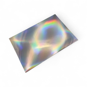 Enveloppes <span class=keywords><strong>Euro</strong></span> à rabat holographiques arc-en-ciel de taille personnalisée avec logo imprimé - Product Image 1