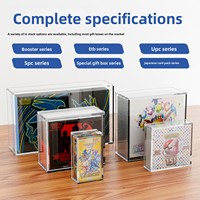 Boîte de protection pour cartes SPC ETB PTCG Prismatic Evolutions japonaises avec ouverture magnétique en acrylique, protection UV et haute transparence