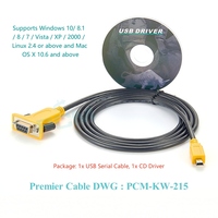 Mini USB macho a 9 pines D-Sub hembra RS232 Cable de extensión serie FTDI Chip FT232RL para altavoz Cámara Monitor proyector impresora
