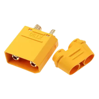 Connecteur XT90 mâle/femelle avec gaine, prise haute intensité pour modèle réduit, connecteur banane plaqué or pour batterie au lithium