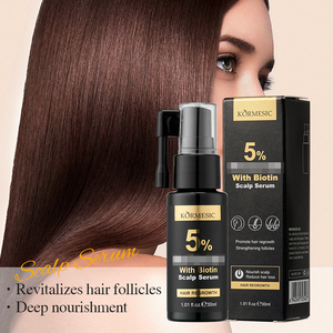 KORMESIC ขายส่ง รับผลิตแบรนด์ส่วนตัว OEM เซรั่มบำรุงหนังศีรษะ 30 มล. ออร์แกนิค ซ่อมแซมเส้นผมที่เสียหาย ป้องกันผมร่วง กระตุ้นการเจริญเติบโตของเส้นผม - Product Image 2