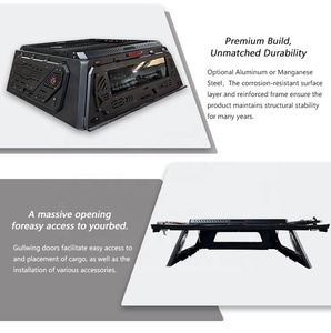 Capote de camionnette en acier imperméable, toit rigide, couvre-caisse de camion, rangement sécurisé pour une utilisation tout-terrain sur <span class=keywords><strong>RAM</strong></span> <span class=keywords><strong>1500</strong></span>, GMC Canyon, Toyota Tacoma - Product Image 5