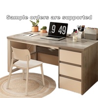 Bureau d'écriture pour étudiant, bureau d'ordinateur minimaliste, table de travail à domicile, bureau simple avec tiroirs, fabriqué en Chine, chambre/bureau