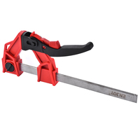 Mini pinces à levier à cliquet en plastique, système de fixation rapide, avec force de serrage de 1200 N et ouverture maximale de 300 mm