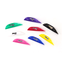 Decut – composants de flèche colorés de 1 à 3/4 pouces, aubes de rotation pour tir à l'arc 0.165 pouces