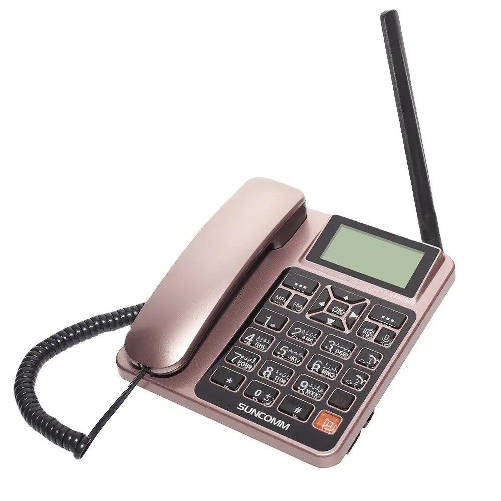 Kablosuz telefonlar suncomm G518 gsm masaüstü sabit yeni telefon ile sim kart