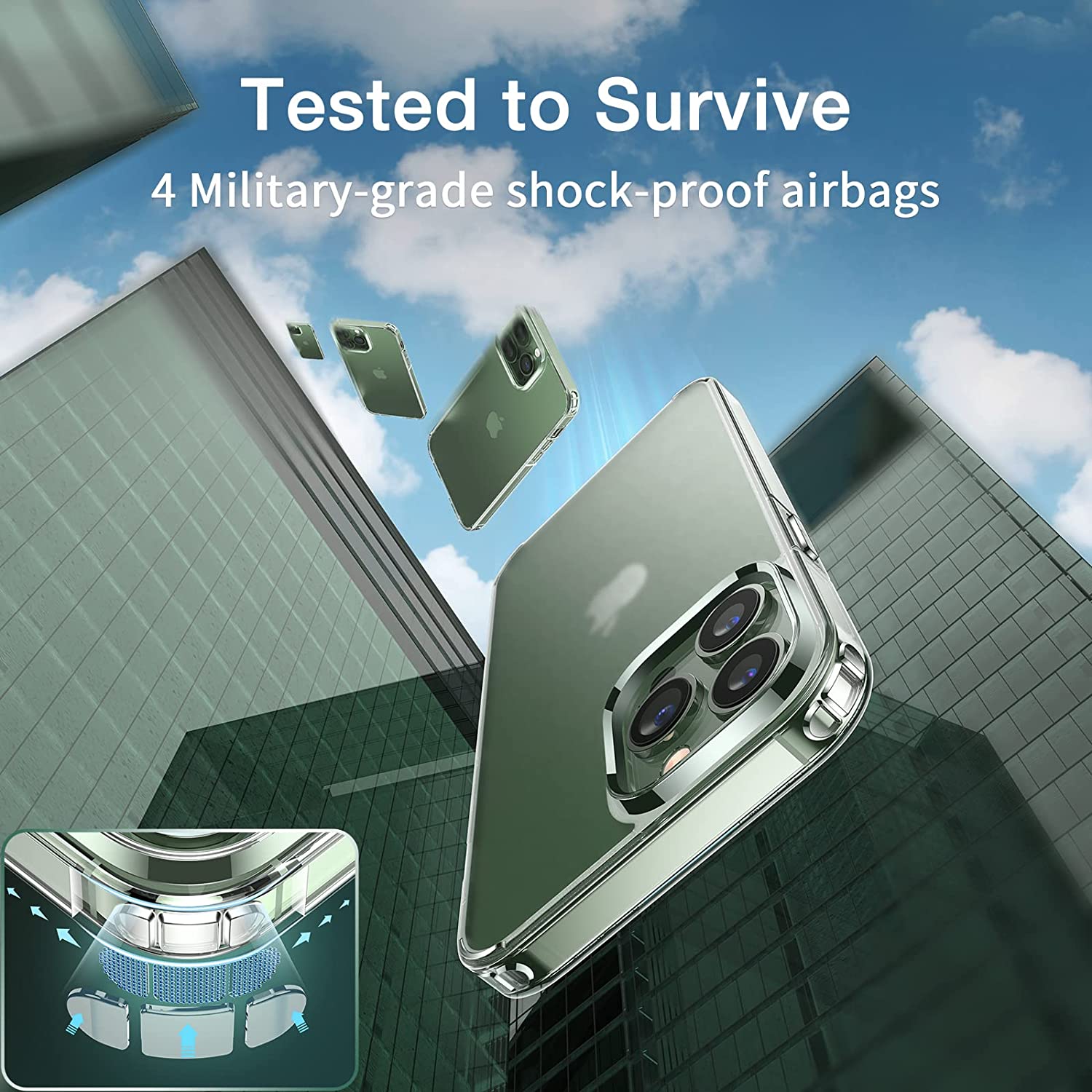 5 in 1 anti shock suit Mobile Phone Protection Case 360 Screen Protector Full Protection Set for iPhone 12 13 14 Pro Max