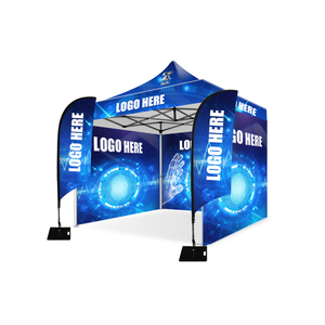 Carpa para Ferias Comerciales <span class=keywords><strong>de</strong></span> Fácil Montaje, Gazebo <span class=keywords><strong>de</strong></span> 3x3m con Logotipo Personalizado, Carpa Retráctil Económica para Grandes Eventos al Aire Libre, 10x10 pies - Product Image 4