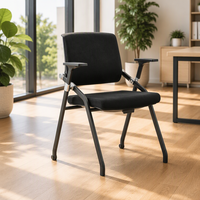 Chaise de formation exécutive moderne empilable en plastique avec hauteur réglable pour bureau à domicile, salle de conférence, commande en gros