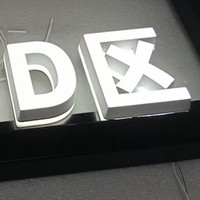 Letrero LED acrílico 3D para exteriores de la empresa, letras de canal LED con iluminación frontal para letrero de tienda, publicidad electrónica y letreros direccionales