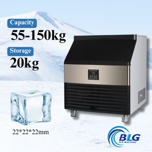 BLG Commercial 50kg 68kg 80kg 100kg120kg par jour Machine à glaçons Hielo Maker Acier inoxydable Mini bar Ice Cube 100kg Machine à glaçons - Product Image 2