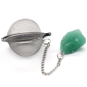 Infusori per tè <span class=keywords><strong>in</strong></span> acciaio inossidabile 304 <span class=keywords><strong>in</strong></span> <span class=keywords><strong>pietra</strong></span> grezza naturale <span class=keywords><strong>pietra</strong></span> di cristallo ametista <span class=keywords><strong>quarzo</strong></span> <span class=keywords><strong>rosa</strong></span> colino per tè colino per spezie palla - Product Image 2