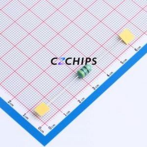 Inductor de Anillo de Color/Zincado ZEAL0510-470uH/K, Componente de Orificio Pasante (THT), D5xL10.5mm 470uH 10% 340mA 3.5Ohm - Product Image 1