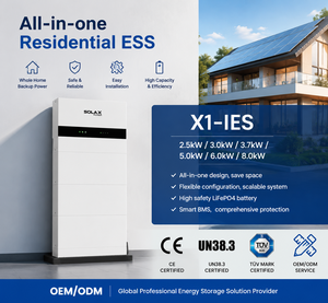 Système de stockage d'énergie solaire domestique tout-en-un <span class=keywords><strong>SolaX</strong></span> X1-IES 5kW 10kWh IP66 étanche monophasé empilable LFP - Product Image 1