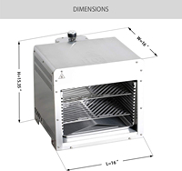 Grill au gaz propane infrarouge avec table en acier inoxydable de 1500 degrés pour une cuisson rapide des steaks, barbecue