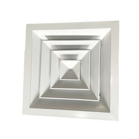 Diffuseur d'air en plastique de qualité supérieure pour système CVC - Installation facile, montage au plafond pour bureau
