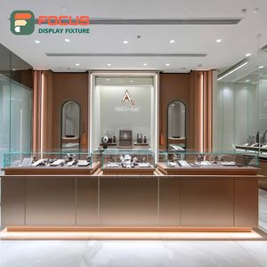 High Visibility Shopping Center Jewelry Showcase Polished Surface Jewelry Shop Display Counter - Product Image 1