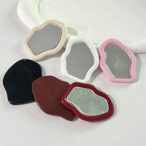 Acrylic Painted Irregular Hole Mirror Pendant DIY Car Hanging Bracelet Phone Chain Bag Accessories Parts - Product Image 1