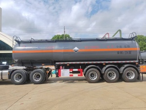 Semi-remorque à 3 essieux pour liquides chimiques corrosifs, citerne pour acide sulfurique concentré, véhicule de transport de liquides dangereux - Product Image 6