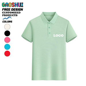 Oem Custom Good Quality European Size Collared Work Corporate Cultural Logo Text Printing Polyester Short Sleeve Polo Shirts