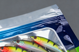 Sac à fermeture éclair imprimé logo personnalisé leurre de pêche sacs à fermeture éclair étanche trou de suspension en plastique souple poisson appât pochette d'emballage - Product Image 5