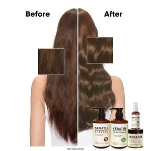 Ensemble de shampooings antipelliculaires à la kératine avec contrôle du sébum hydratant pour l'amélioration des frisottis - Product Image 4