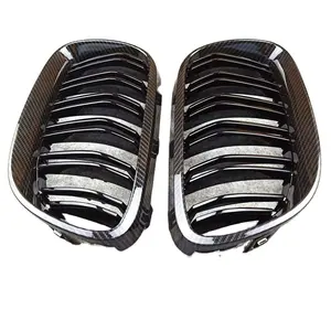 Una coppia per E92 Dual line Carbon Look griglia anteriore per BMW serie 3 ABS nero lucido/M griglia rene colore 2010-2013