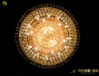Plafonnier en cristal de luxe JYLIGHTING, rond, de haute qualité, pour la chambre à coucher, la salle à manger, ambiance élégante