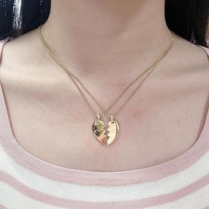 Collana con Cuore in Acciaio Inossidabile Placcato Oro 18K, Gioiello Classico e Divertente a Forma di Animale, Regalo per Feste, Compleanno, Fidanzato, Fidanzata - Product Image 6