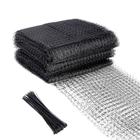 Filet anti-oiseaux rond T&H International, durable, écologique, résistant aux UV, en nylon, diamètre personnalisé, installation facile