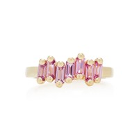 Bague en or jaune 18 carats avec saphir rose 1,20 ct, collection héritage, qualité d'investissement, chef-d'œuvre de joaillerie haut de gamme, style baron européen