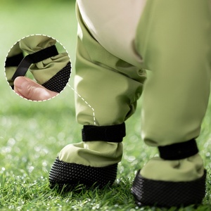 Combinaison imperméable réfléchissante pour animaux <span class=keywords><strong>de</strong></span> compagnie, anti-poussière, avec pieds antidérapants, <span class=keywords><strong>en</strong></span> tissu Oxford, pour chiens et chats - Utilisation <span class=keywords><strong>en</strong></span> extérieur toutes saisons - Product Image 4
