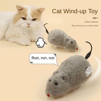 Clockwork Spring Force en peluche souris chat jouet mouvement mécanique jouets pour animaux de compagnie liquidation en plastique jouet en peluche écologique pour chatons chien