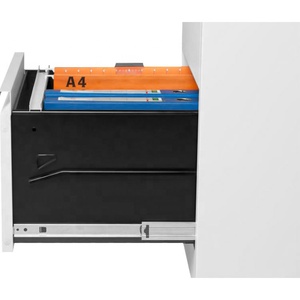 Gõ xuống tài liệu tối giản lưu trữ thấp A4 tập tin treo văn phòng thép kim loại dọc <span class=keywords><strong>4</strong></span> ngăn kéo tủ hồ sơ - Product Image 5