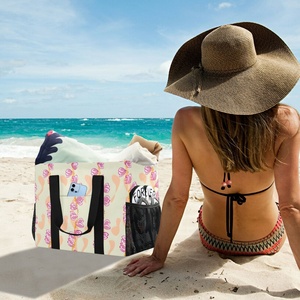 Nouveauté : Sac de plage pliable grande taille en Tyvek avec fermeture éclair, motif hawaïen, idéal pour le shopping et le rangement - Product Image 6