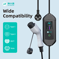 Nouvelle station de recharge pour véhicules électriques YCL YCL-P03-20 16A Type 2 GBT 380V portable monophasée 3,6 kW intelligente pour voitures électriques, utilisation domestique