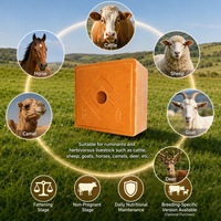 Bloc de sel minéral pour bétail, sel de roche naturel pour l'alimentation des animaux de ferme en pâturage, supplément de sodium pour le bétail
