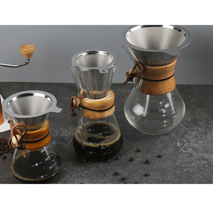 ชุดเครื่อง<span class=keywords><strong>ชง</strong></span><span class=keywords><strong>กาแฟ</strong></span><span class=keywords><strong>แบบ</strong></span>กรอง พร้อมกรองสแตนเลส โถแก้ว และปลอกไม้ สำหรับ<span class=keywords><strong>ชง</strong></span><span class=keywords><strong>กาแฟ</strong></span>ที่บ้าน ขายส่งจากโรงงาน - Product Image 6