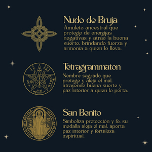 สร้อยคอสแตนเลสสตีลของ Tetragramton เครื่องรางป้องกันนำโชคผูกปมแม่มดที่มีจี้แฟชั่นของนักบุญ - Product Image 4