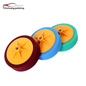 EVERTOOL Tampons de polissage et de lustrage plats de 6 pouces en éponge, matériau OEM, pour polisseuse de voiture, plaque de support de polissage requise - Product Image 3